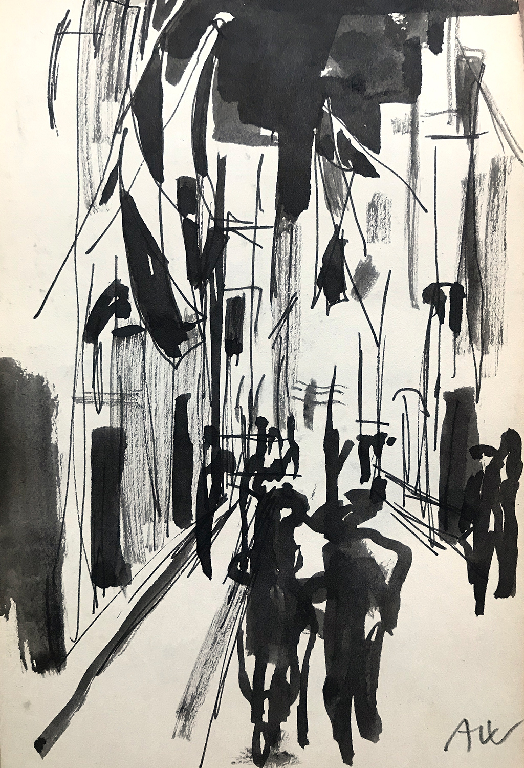 Mainly Looking Down 2016-21, 48 x 38 cm